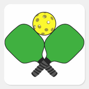 Pickleball Square Sticker