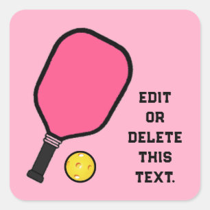 Pickleball Square Sticker