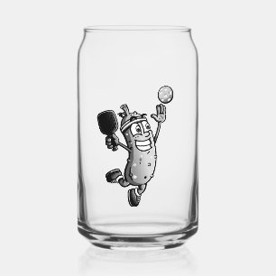 Pickleball Star Can Glass
