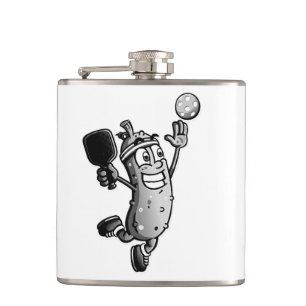 Pickleball Star Hip Flask