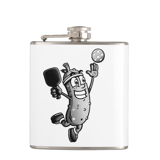 Pickleball Star Hip Flask (Front)