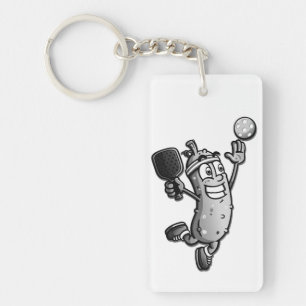 Pickleball Star Key Ring
