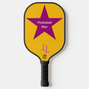 Pickleball Star Purple & Pink Paddle