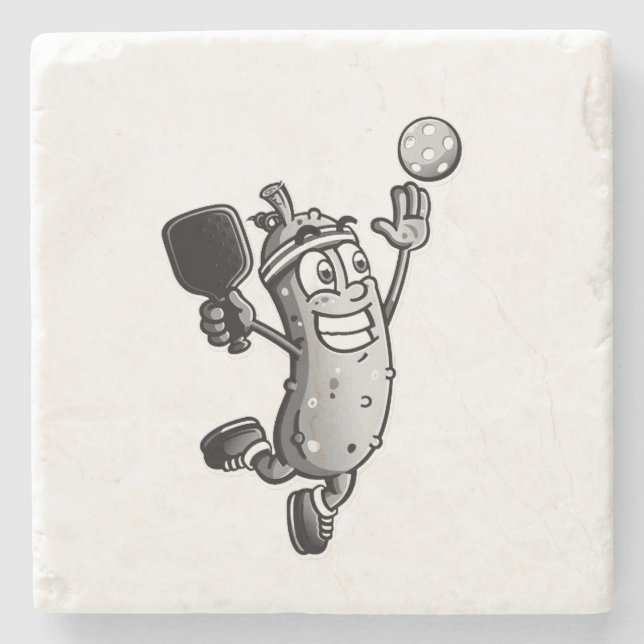 Pickleball Star Stone Coaster (Front)