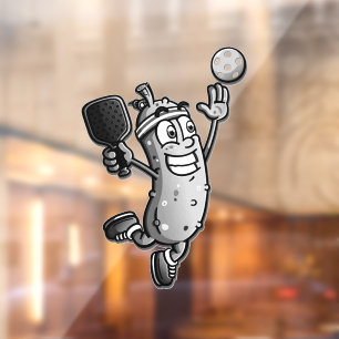 Pickleball Star Window Cling