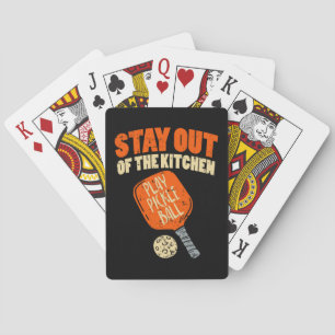 Pickleball - Stay Out Of The Kitchen Playing Cards