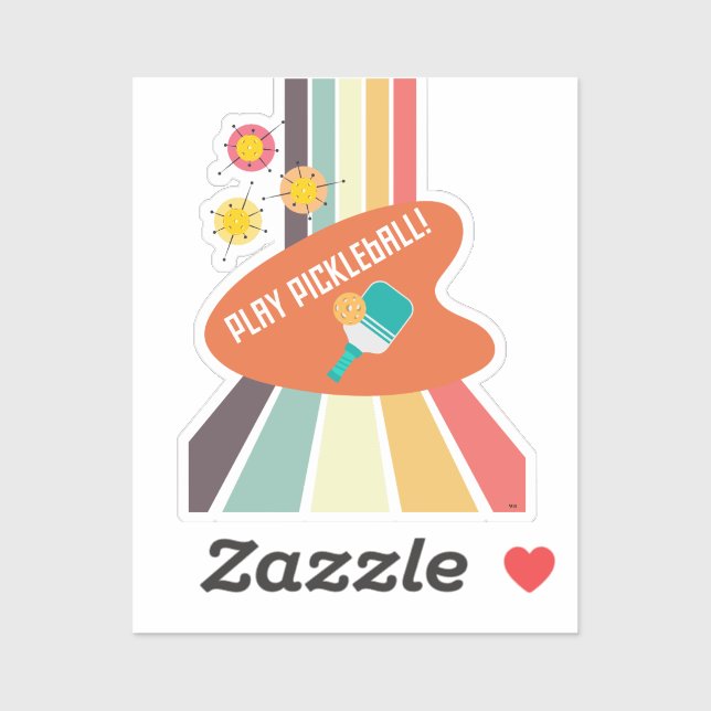 Pickleball sticker accessory  (Sheet)