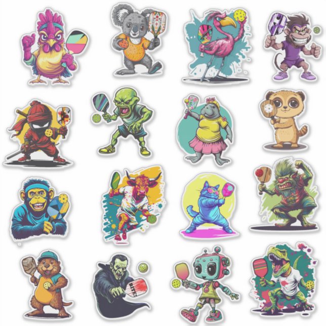 Pickleball Sticker sheet (Front)