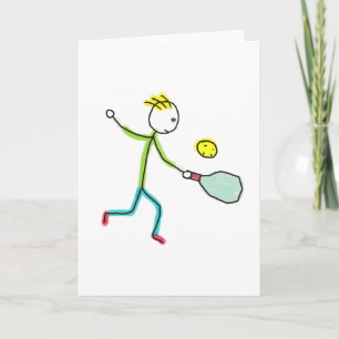 Pickleball Stickman Card