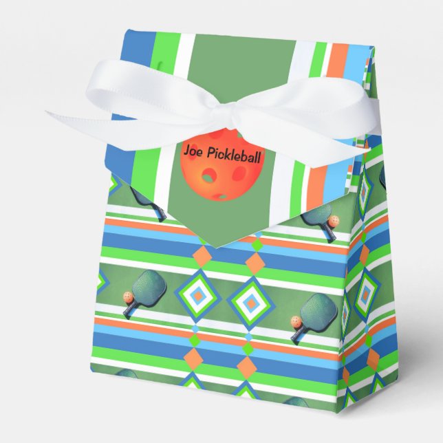 Pickleball Summer, Pickleball Party Personalised Favour Box (Front Side)