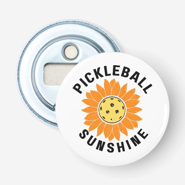 Pickleball sunshine bottle opener (Front)
