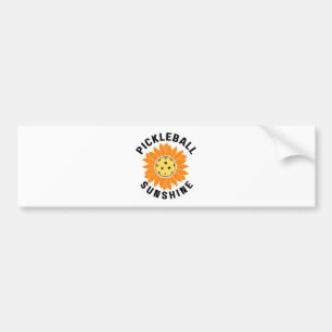 Pickleball sunshine bumper sticker