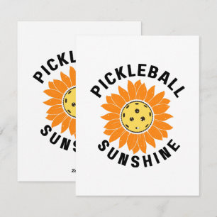 Pickleball sunshine holiday card