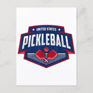 Pickleball Support the Team Pickleball Player USA  Enclosure Card