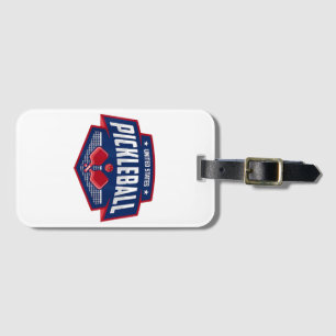 Pickleball Support the Team Pickleball Player USA  Luggage Tag