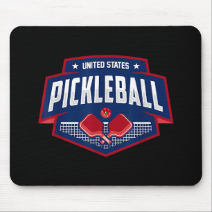 Pickleball Support the Team Pickleball Player USA Mouse Mat