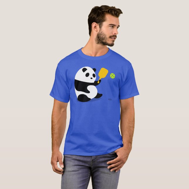 Pickleball T-shirt: "Pickleball Panda" T-Shirt (Front Full)
