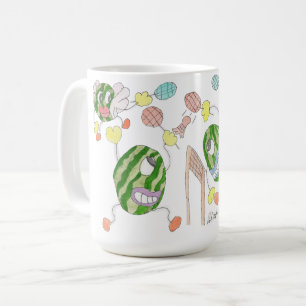 Pickleball Team crazy cartoon group Coffee Mug