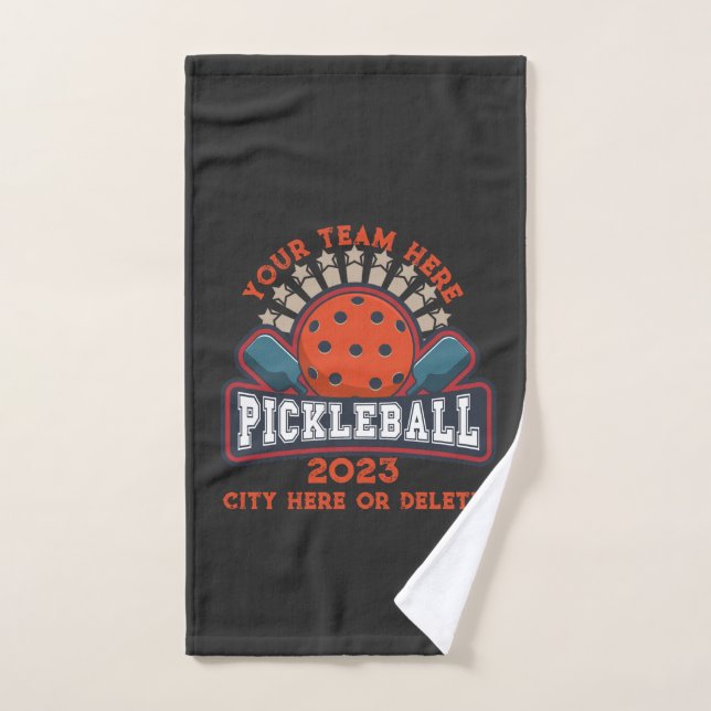 Pickleball team matching club tournament family hand towel (Hand Towel)