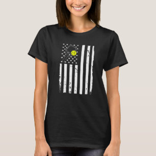 Pickleball Team USA American Flag T-Shirt