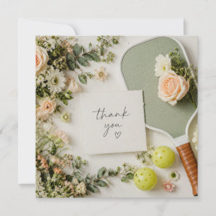 Pickleball thank you card