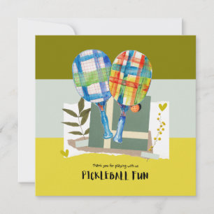 Pickleball  thank you card