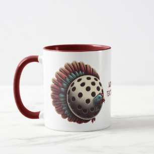 Pickleball Thanksgiving Turkey Paddleball Sports Mug