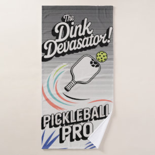 Pickleball The Dink Devastator Club Sports Bath Towel