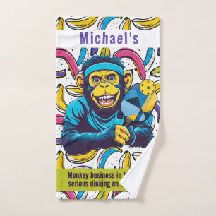 Pickleball The Dinkin’ Ape Escape! Hand Towel