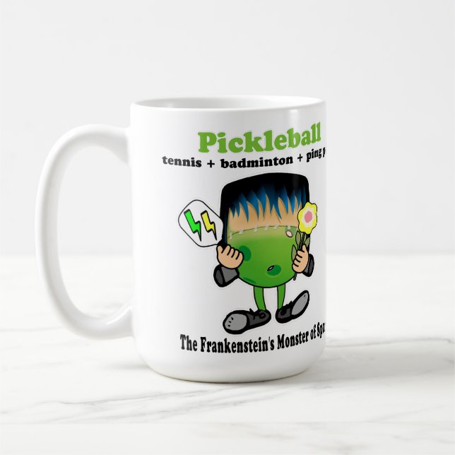 Pickleball - the Frankenstein's Monster of Sports Coffee Mug (Left)