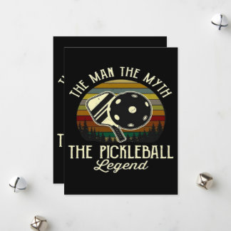 Pickleball- The Man, The Myth, The Legend  Holiday Card