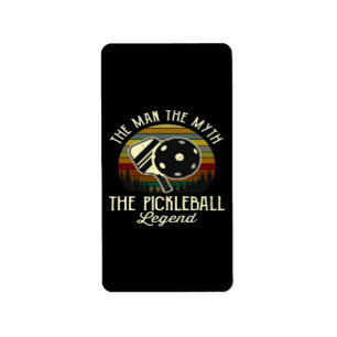 Pickleball- The Man, The Myth, The Legend Label