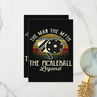 Pickleball- The Man, The Myth, The Legend  Thank You Card