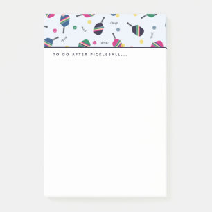 Pickleball To Do After Pickleball Dink  Post-it Notes