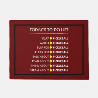 Pickleball - Today's to-do list Doormat