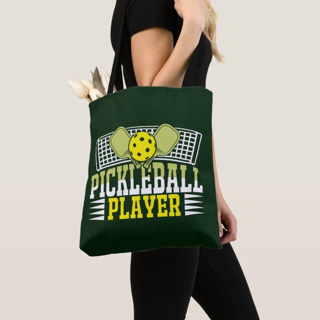 Pickleball Tote Bag (Close Up)