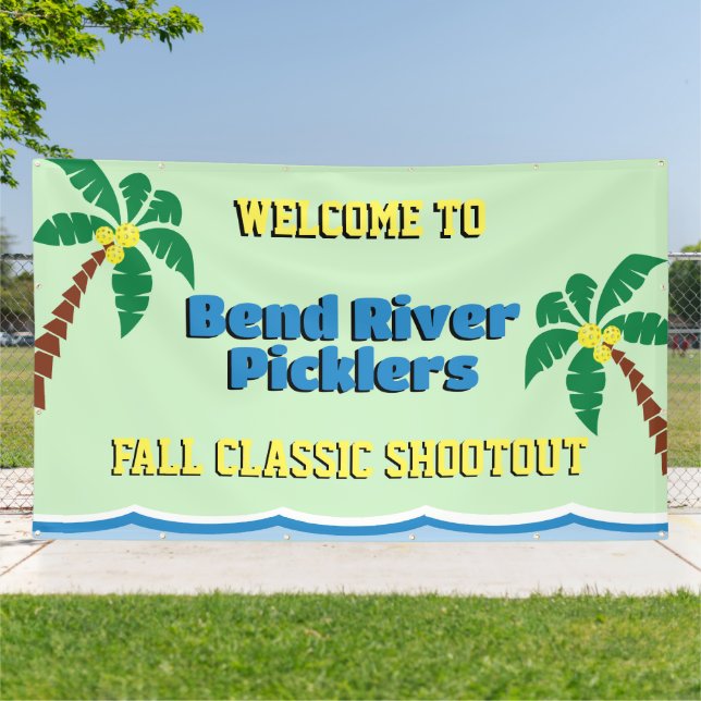 Pickleball Tournament 6 x 10 Outdoor Banner (Outside)