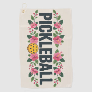 Pickleball Tropical Graphic Vacation Sports Towel