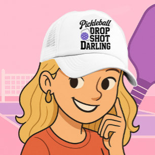 Pickleball Trucker Hat Drop Shot Darling