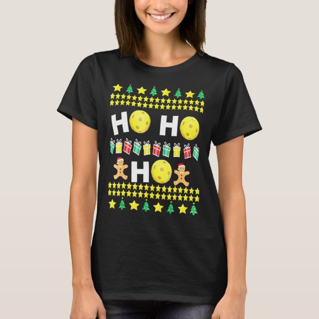Pickleball Ugly Christmas Sweater Holiday (Front)