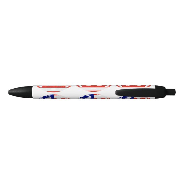 pickleball USA Black Ink Pen (Back)