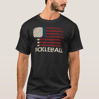 Pickleball USA Flag – Funny Patriotic T-Shirt