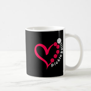 Pickleball valentine - heart pickleball lovers coffee mug