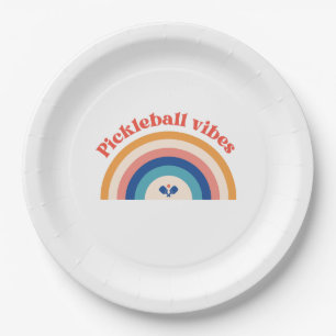 Pickleball Vibes Party Paper Plates