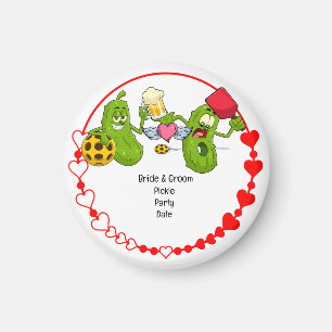 Pickleball Wedding Magnet