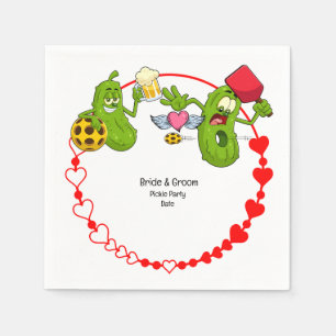 Pickleball Wedding  Napkin