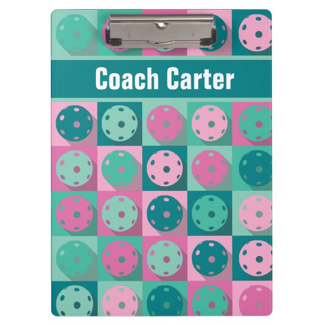 Pickleball with custom text [front/back] clipboard (Front)