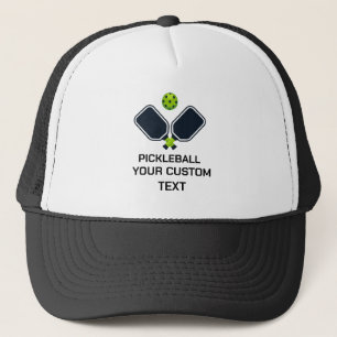 Pickleball with Paddles & Ball Custom Trucker Hat