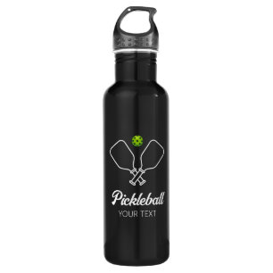 Pickleball with Paddles & Ball Personalized  710 Ml Water Bottle
