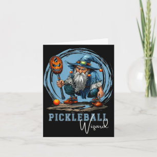 Pickleball wizard funny fantasy sports art card
